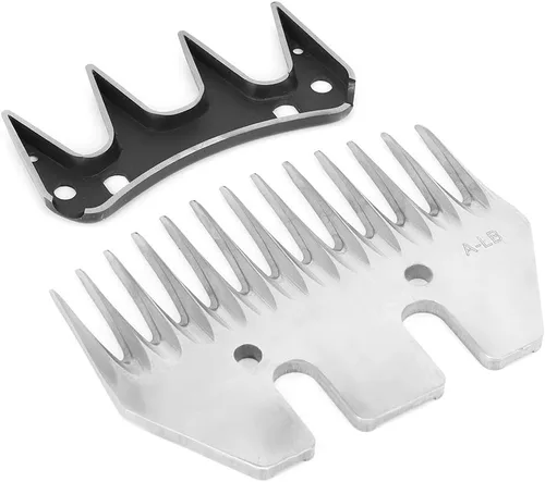 Vista 9 de Cuchillas de corte de repuesto, cuchillas rectas de 13 dientes, cabezal de corte desmontable de acero inoxidable compatible con ovejas, cabra