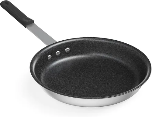 Vista 14 de Sweetcrispy Sartén antiadherente de 8 pulgadas, sartén de aluminio de calibre pesado con base y mango de acero inoxidable, sartén antiadherente