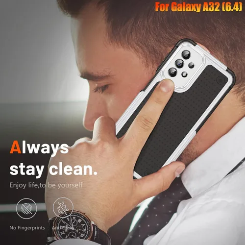 Vista 7 de Funda resistente para Galaxy A32 4G de 6.4 pulgadas, agarre texturizado antideslizante, resistente a caídas