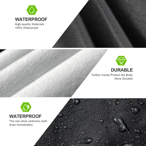 Vista 2 de KouKou Funda impermeable para automóvil para todo tipo de clima, 7 capas para automóviles con cremallera, ajuste universal para sedán, Honda Civic