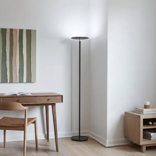Vista 7 de Brightech - Sky 30 Flux Edition - Lámpara de pie LED Torchiere - LED superbrillante de 30 vatios - Ajuste de la temperatura de color a 3 niveles