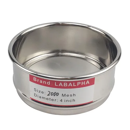 Vista 7 de LABALPHA Bandeja para tamices de laboratorio con tapa, 4'' de diámetro, acero inoxidable 304