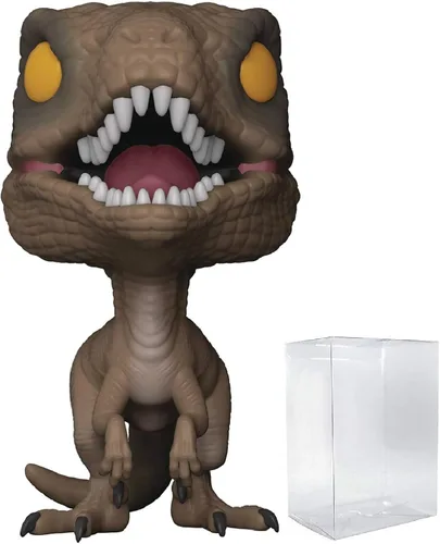 Vista 8 de Funko POP Jurassic Park - Figura de vinilo de Velociraptor Pop! (paquete con funda protectora compatible con Pop Box), multicolor, 3.75 pulgadas