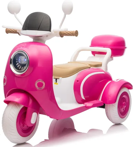 Vista 7 de Motocicleta de paseo de 12 V y 2 asientos para niños, juguete con batería eléctrica, bicicleta de tierra para niños, vehículo todoterreno, bicicleta