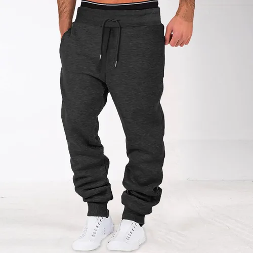 Vista 2 de WORPBOPE Pantalones deportivos para hombre, pantalones casuales para entrenamiento, correr, pantalones deportivos con diseño de moda