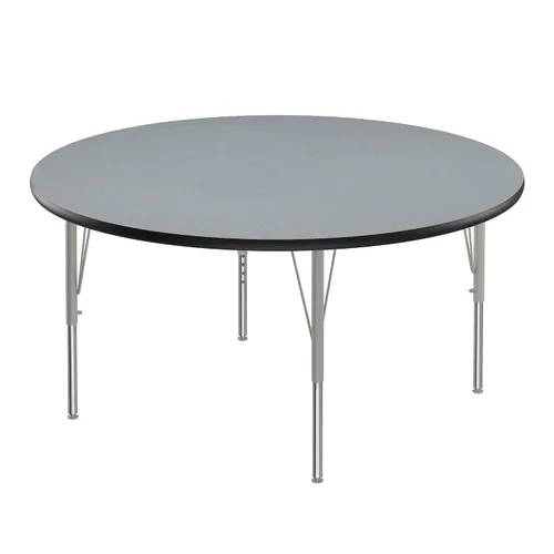 Vista 19 de Correll - Mesa rectangular de actividades para el aula de 24 x 36 pulgadas, altura ajustable (19-29 pulgadas), granito negro, parte superior
