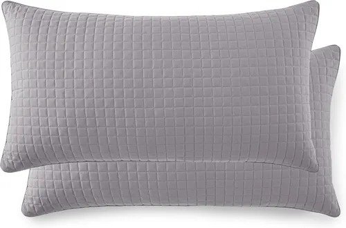 Vista 10 de Fundas Southshore Fine Linens Vilano Springs, para almohada, acolchadas, Microfibra, Pizarra, 20" x 36" 15 - Pizarra