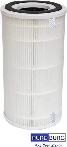 Vista 3 de PUREBURG Filtro de repuesto compatible con Conair AP04 purificador de aire para habitación media, H13 True HEPA y filtración multicapa de carbón