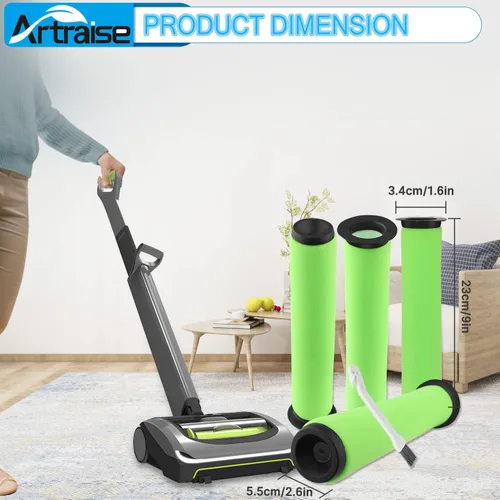 Vista 2 de Artraise Filtro Air Ram de repuesto para Bissell AirRam 1984 Filtro de piezas de vacío inalámbrico 2144 21448 19841 19844, AirRAM para filtros Gtech