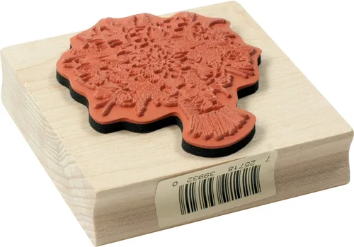 Vista 4 de Inkadinkado Sello de goma montado en ramo de novia para hacer tarjetas de boda y álbumes de recortes, 3 x 3 x 1 pulgadas