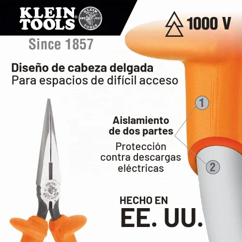 Vista 3 de Klein Tools 33529 Kit de herramientas aisladas premium, 1000 voltios, incluye: 3 alicates, 3 destornilladores, cortadores de cables