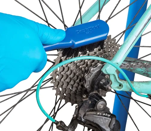 Vista 4 de ParkTool Tool Park GSC-4 Cepillo de Limpieza para Casete, Azul herramientas de limpieza de bicicletas
