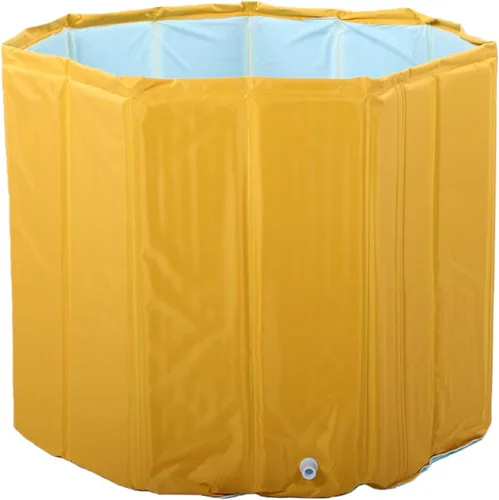 Vista 10 de Mingzhe Inflatable Bathtub for Adults 31.50x25.59in Foldable PVC Soaking Blue
