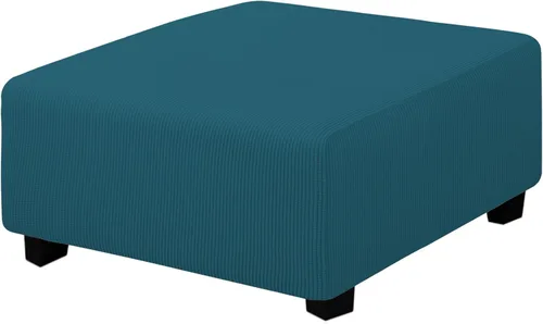 Vista 111 de Easy-Going Funda Elástica para Otomana Taburete de Almacenamiento Plegable Protector de Muebles Funda Rectangular Suave con Parte Inferior Elástica