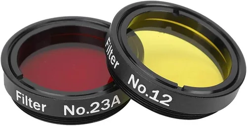 Vista 6 de Kit de filtro de telescopio colorido de 1.25 pulgadas, filtro de luna para telescopios con caja de almacenamiento para telescopios, oculares