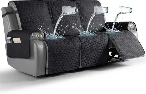 Vista 18 de TAOCOCO Funda reclinable 100% impermeable, antideslizante, lavable, con correas elásticas para las piernas, protector de muebles para perros