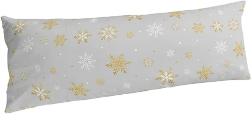 Vista 10 de Fundas de almohada de invierno con copos de nieve de tamaño estándar, 2 paquetes de fundas de almohada suaves para cama, fundas de almohada lumbar
