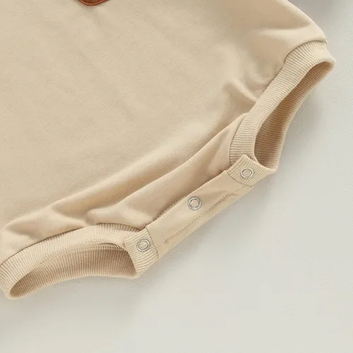 Vista 7 de AEEMCEM Sudadera de bloque de color para bebé niño y niña, mameluco de gran tamaño, suéter de burbujas de manga larga, con bolsillo
