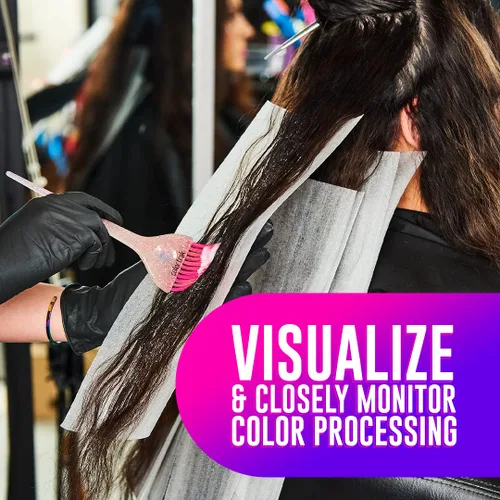 Vista 4 de Colortrak Hojas reutilizables profesionales para teñir el cabello, mejoran la saturación del color, ideal para el color de cabello de fantasía