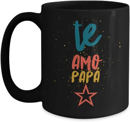 Vista 3 de Regalo para Papa Taza de Café Padre Feliz dia del Padre Vaso, taza de café divertidas, tazas personalizadas, taza de café inspiradoras, taza
