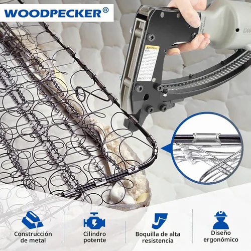 Vista 2 de Woodpecker AM66T Herramienta de corte neumático para colchón