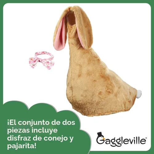 Vista 9 de Fox Valley Traders Gaggleville Easter Bunny Girl/Boy/Brown Outfit, Fits 23" H Large Porch Goose