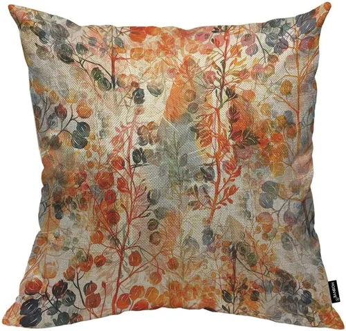 Vista 20 de HOSNYE Funda de almohada decorativa de árboles de abeto y pino 16x16, árboles verdes saludables en un cojín de almohada de abeto antiguo, funda