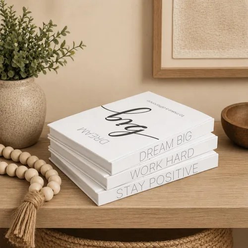 Vista 13 de Libros Decorativos para Decoración del Hogar - Falsos para decoración Mesa de Café Decoración de Estantería de Libros Entrada Mesa de Consola