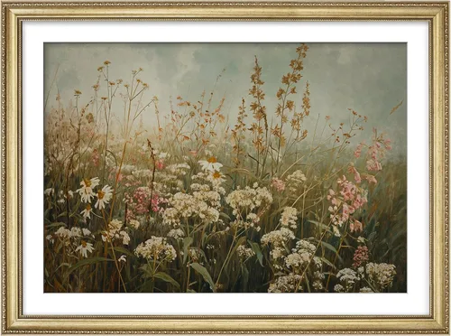 Vista 92 de MUDECOR Lienzo enmarcado prémium para pared, pinos nevados en bosque de invierno, ilustraciones modernas, arte contemporáneo, escénico, divertido