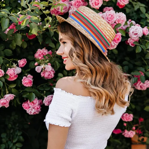 Vista 7 de Cinta de Serape mexicano para fiesta, 4 rollos de cinta de rayas de arco iris, cinta mexicana para fiesta, cinta de grogrén colorida para envolver