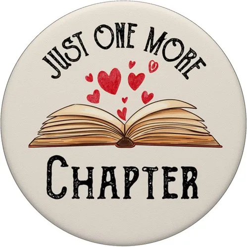 Vista 3 de Libro Nerd Book Lover Reader Solo Un Capítulo Más Lectura PopSockets PopGrip intercambiable