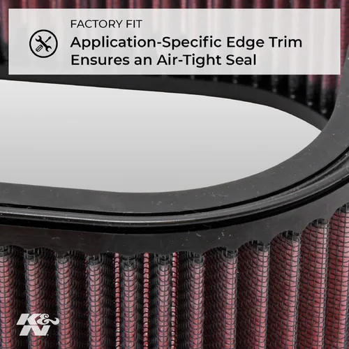 Vista 5 de K&N Filtro de aire del motor: Alto rendimiento, Premium, Filtro de aire Powersport: Se adapta a modelos de vehículos KAWASAKI seleccionados