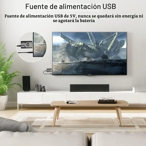 Vista 9 de NETVIP Transmisor y receptor Bluetooth 5.0 2 en 1, adaptador de audio USB Bluetooth de baja latencia para TV, automóvil, estéreo doméstico, altavoz