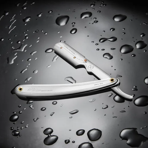 Vista 4 de Cuchilla de afeitar Parker SR1 de acero inoxidable con borde recto – Navaja de afeitar manual profesional para barberos y uso doméstico con 5