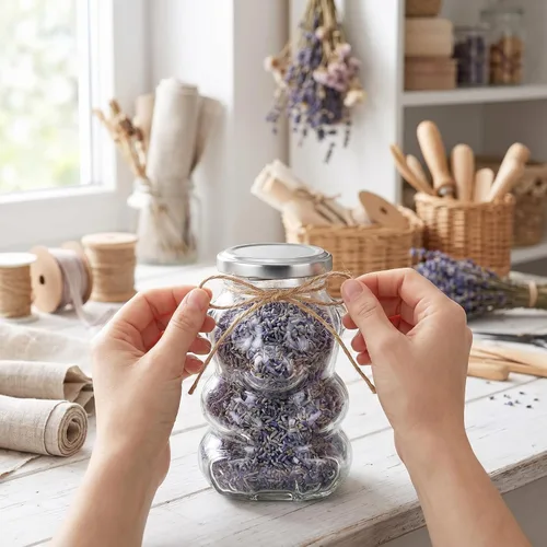 Vista 6 de Bekith Paquete de 12 tarros de cristal de 12 onzas con tapas plateadas para mermelada, recuerdos de boda, regalos de ducha, tarros magnéticos