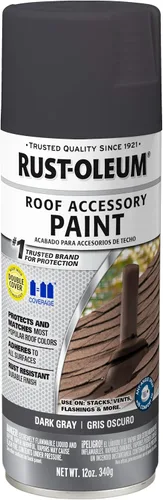 Vista 17 de Rust-Oleum 302125 Pintura en aerosol para recubrimiento de accesorios de techado, 12 onzas, Espresso Shake Batido Espresso