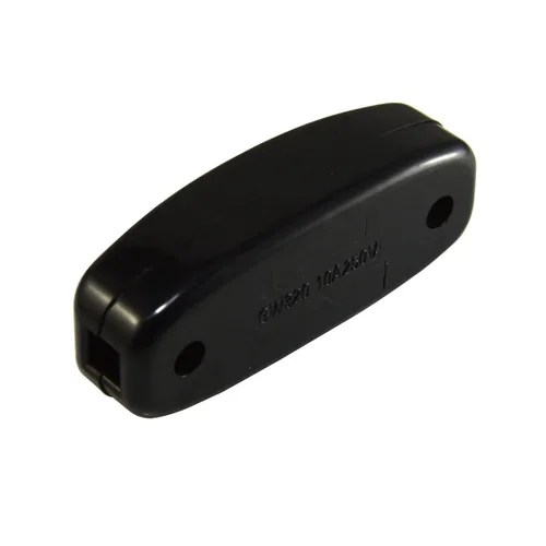 Vista 4 de Interruptor de cable en línea de encendido/apagado 10A 250V lámpara de repuesto para lámpara de mesa, escritorio, cama Gw320. negro (paquete de 2)