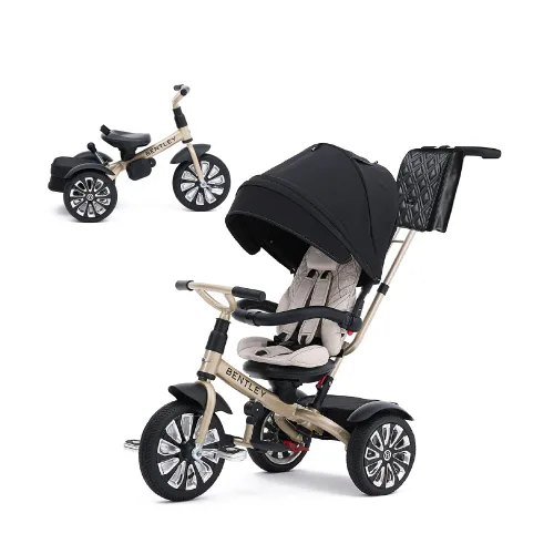 Vista 6 de Bentley Trike, bicicleta todo terreno para niños pequeños 6 en 1, con licencia oficial y diseñada por Bentley Motors UK; el triciclo de bebé a niño