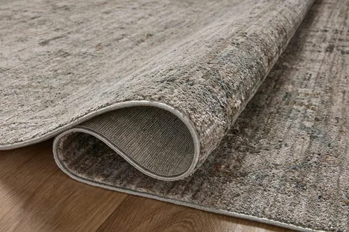 Vista 10 de Loloi Jean Stoffer Katherine Collection KES-03 Beige/niebla 2 pies y 7 pulgadas x 10 pies, altura de pelo de 0.25 pulgadas, alfombra de pasillo