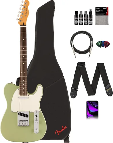 Vista 14 de Fender Player II Modified Telecaster - Paquete de ráfaga de 3 tonos con estuche, correa, cable, juego de púas de 3 piezas y kit de limpieza