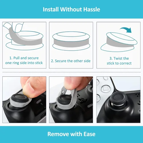 Vista 6 de MoKo 18 anillos de precisión con control de movimiento para PS5, Steam Deck, PS4, Xbox Series XS, Xbox One, Switch, Switch OLED, Switch Pro