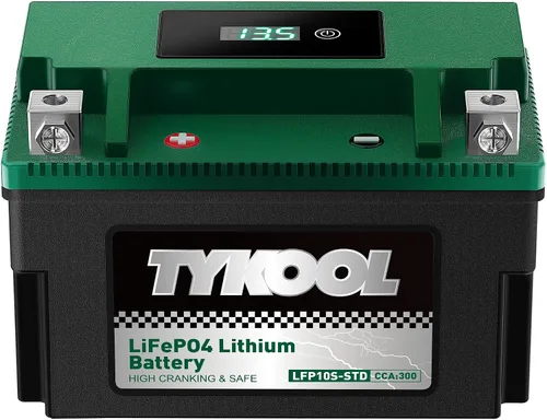 Vista 14 de TYKOOL LFP4L-BS-STD - Batería de litio de 12 V, sustituye a YTX4L-BS, 140CCA 3Ah, se adapta a ATV motocicleta, scooter, cortacésped, compatible