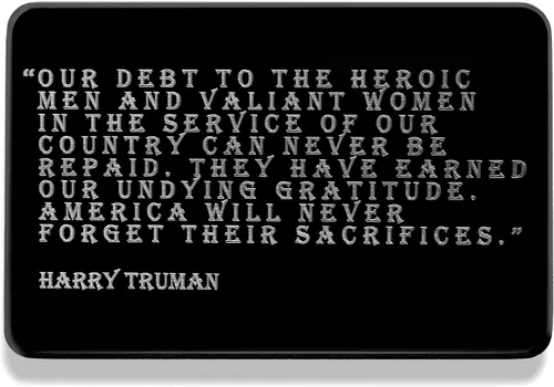 Vista 2 de Jolliz Tarjeta grabada con texto en inglés "Thank You For Your Service", regalo para veteranos de la Guardia Costera de Proud Of You, tarjeta