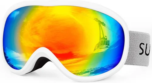 Vista 8 de Supertrip Gafas de esquí de nieve antivaho 100% protección UV gafas de esquí snowboard