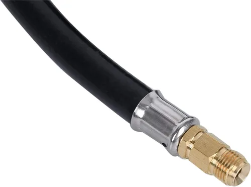 Vista 6 de GasSaf Manguera de propano de 4 pies para RV, manguera conector pigtail de propano QCC1 - conector ACME x 1/4" macho invertido con estriado