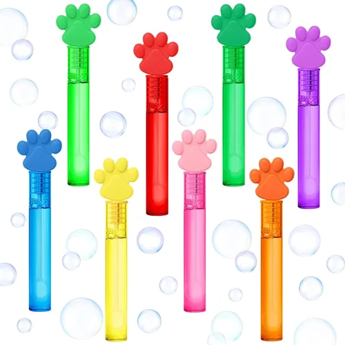 Vista 15 de AMFZON 25 piezas de varitas de burbujas con forma de bloques de construcción para fiestas infantiles, juguetes de varitas de burbujas mini