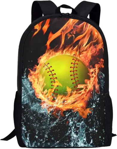 Vista 127 de HUGS IDEA Los animales frescos 3D niños escuela libro bolsa niños impresión mochilas, Baloncesto, Moderno