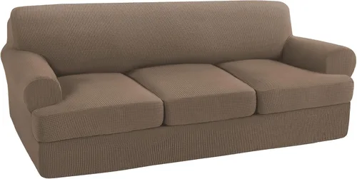 Vista 43 de Turquoize Funda para sillón con cojín en forma de T para sala de estar, funda elástica para sofá, funda suave para sillón, fundas de muebles