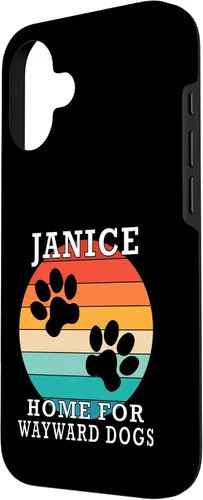 Vista 2 de Janice Home for Wayward Dogs Family Name Case for iPhone 16