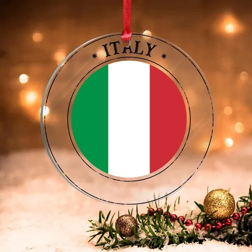 Vista 34 de Bandera de Hungría, adornos para árbol de Navidad, bandera nacional de Hungría, decoración de Navidad, adorno acrílico, recuerdo de Navidad, amantes